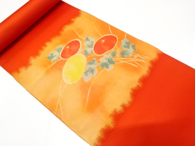 JAPANESE KIMONO / ANTIQUE BOLT FOR NAGOYA OBI / WOVEN MANJUKIKU